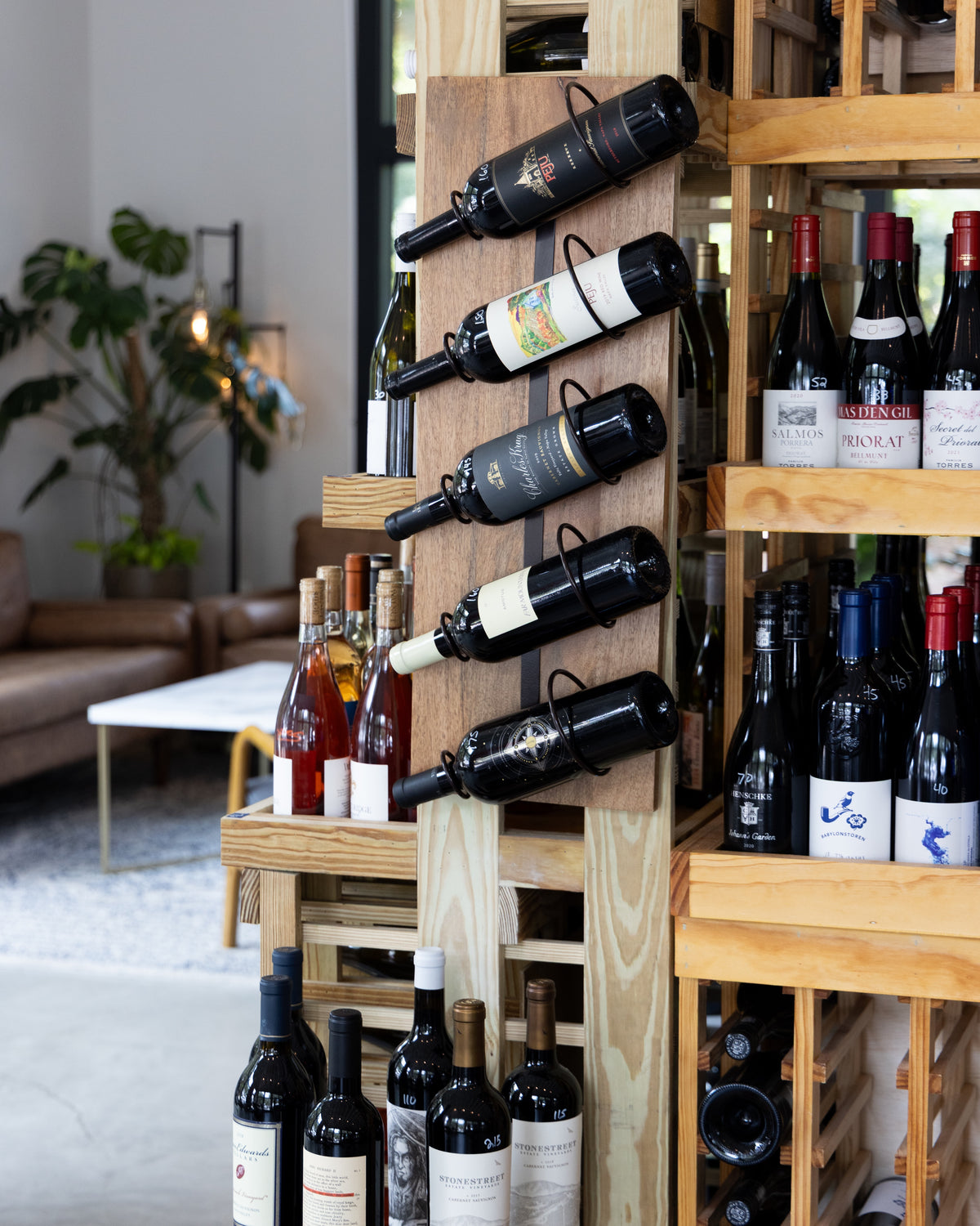 large selection of wine to drink at SOMM or take home