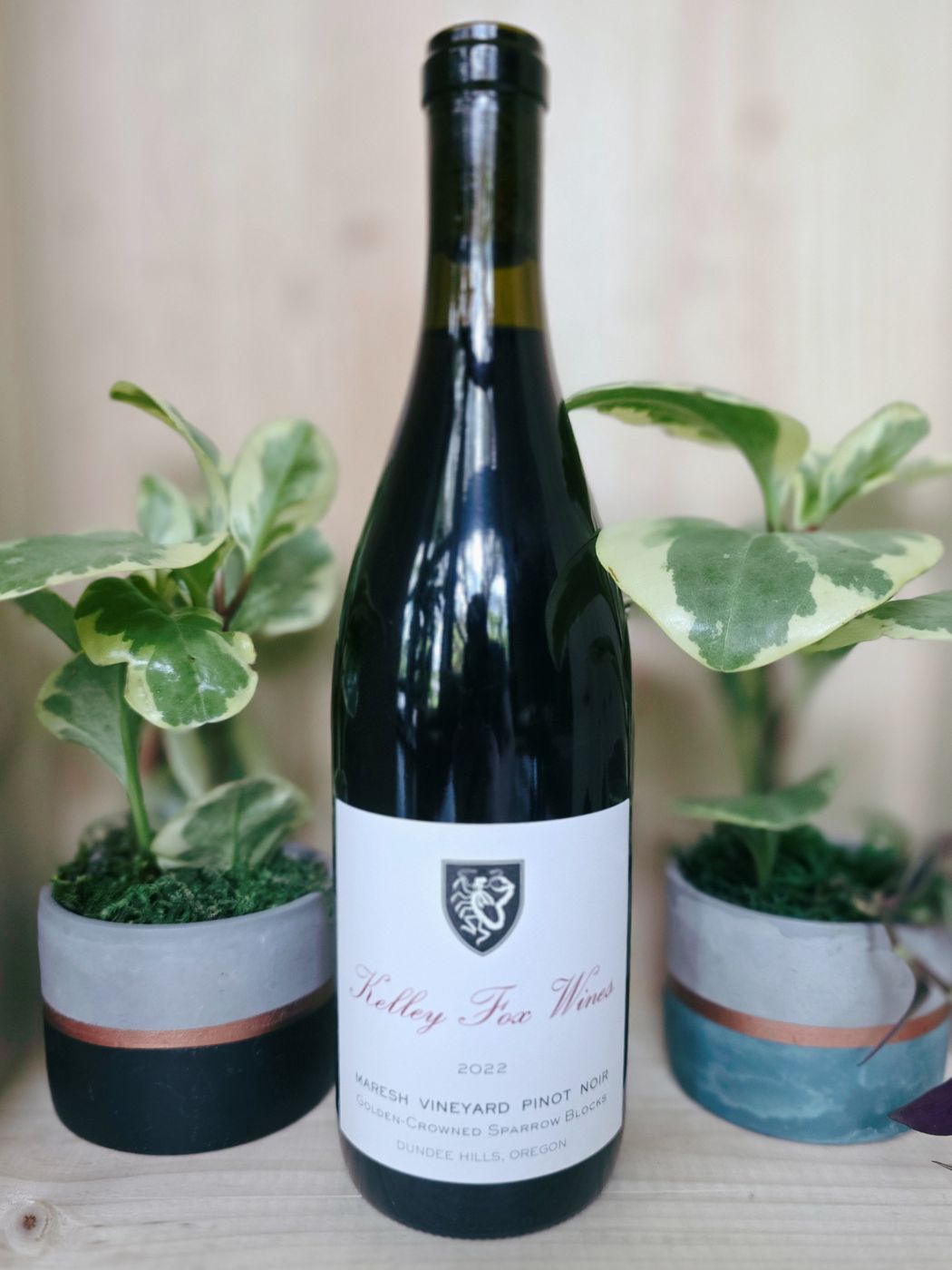 2022 Kelley Fox Wines Maresh Vineyard Golden-Crowned Sparrow Blocks Pinot Noir