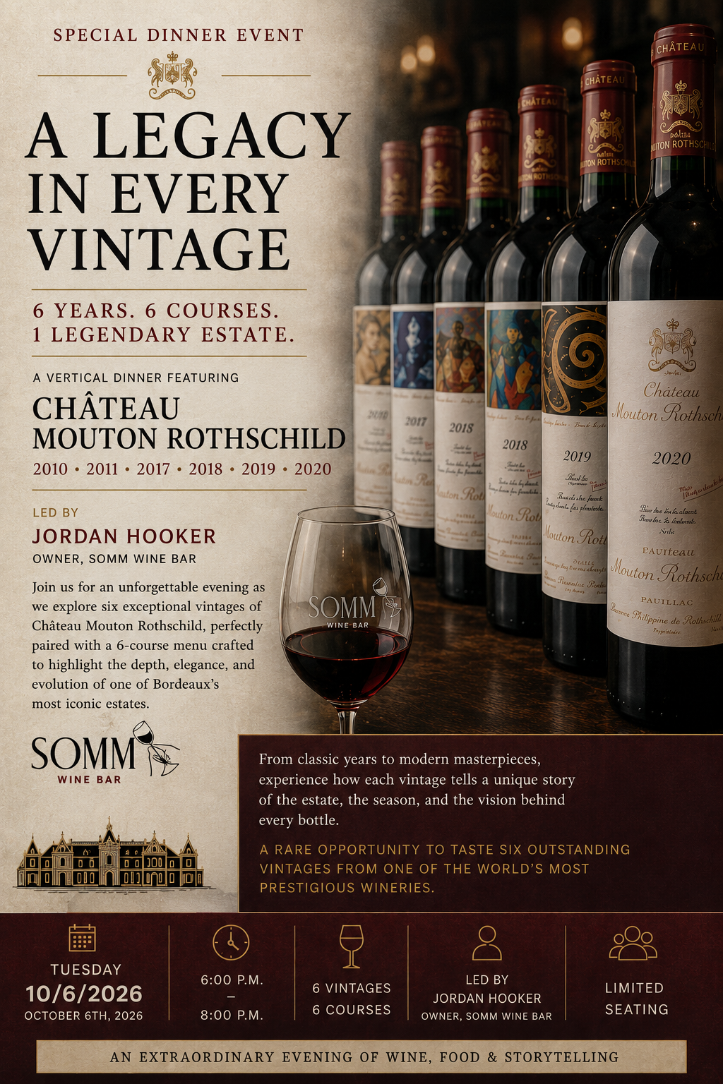 Château Mouton Rothschild Tasting & Dinner