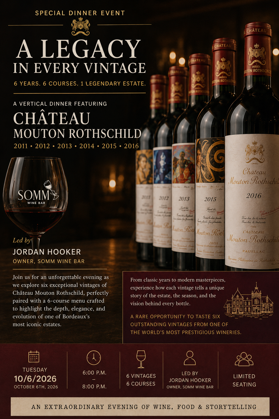 Château Mouton Rothschild Tasting & Dinner